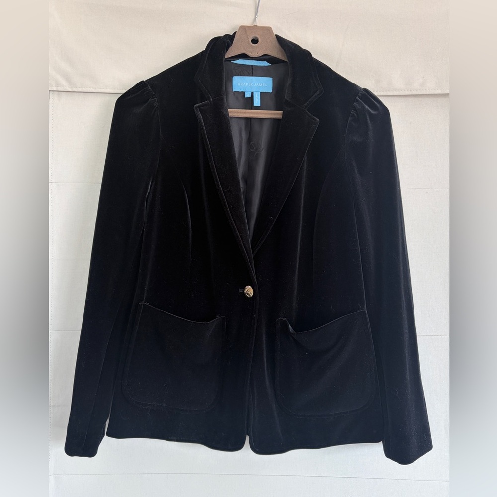 Draper James Black “Velvet” Blazer